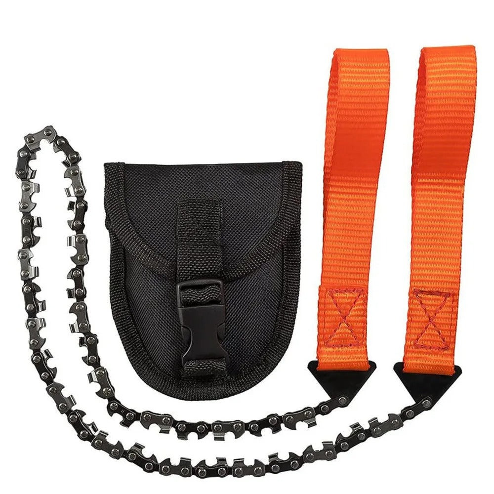 11-Tooth Pocket Chainsaw – Compact Survival Saw for Outdoor, Camping & Emergency Use