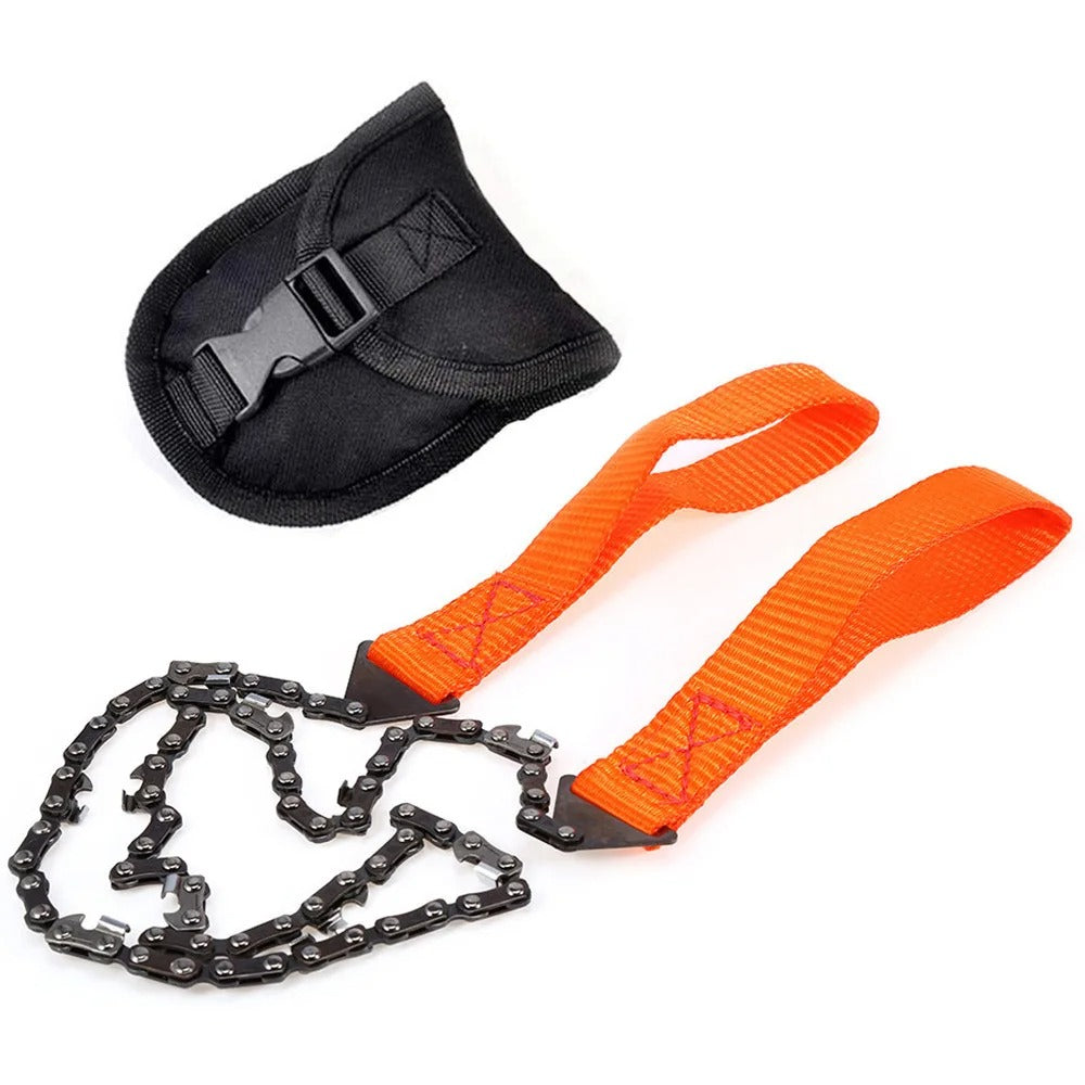 11-Tooth Pocket Chainsaw – Compact Survival Saw for Outdoor, Camping & Emergency Use