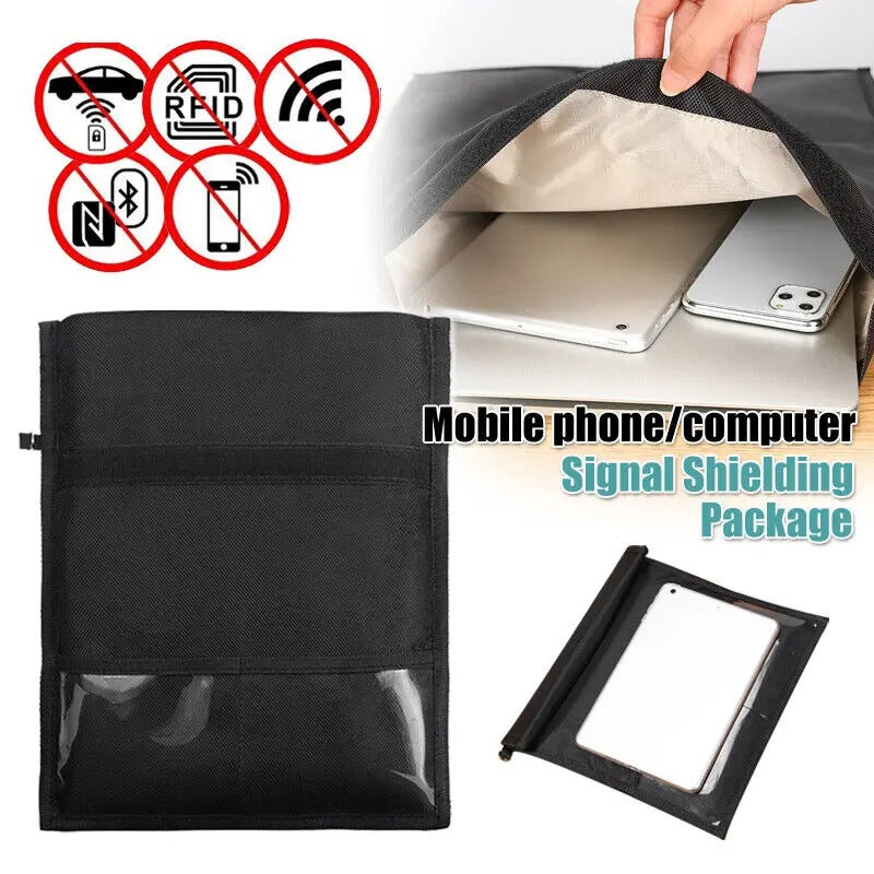 XL Faraday Signal Blocking Bag – Professional EMF & RFID Shield for Laptops, Tablets & Sensitive Documents