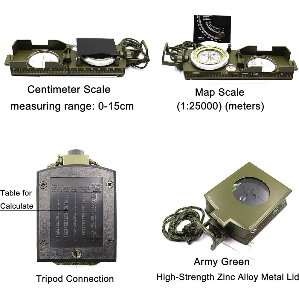 Military-Grade Tactical Compass – Precision Navigation Built for the Wild