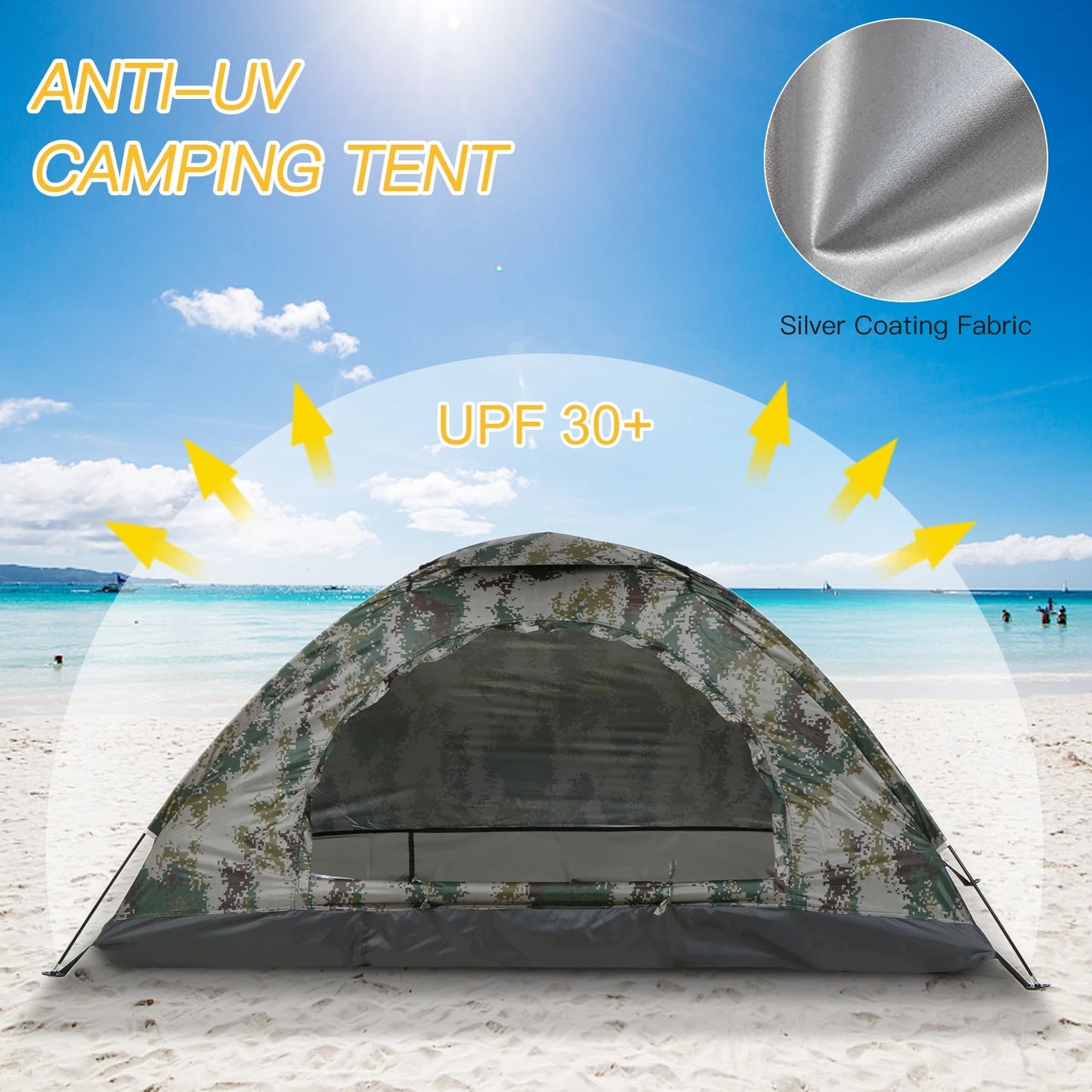 Tomshoo Ultralight Trekking Tent – Compact Shelter for 1–2 People