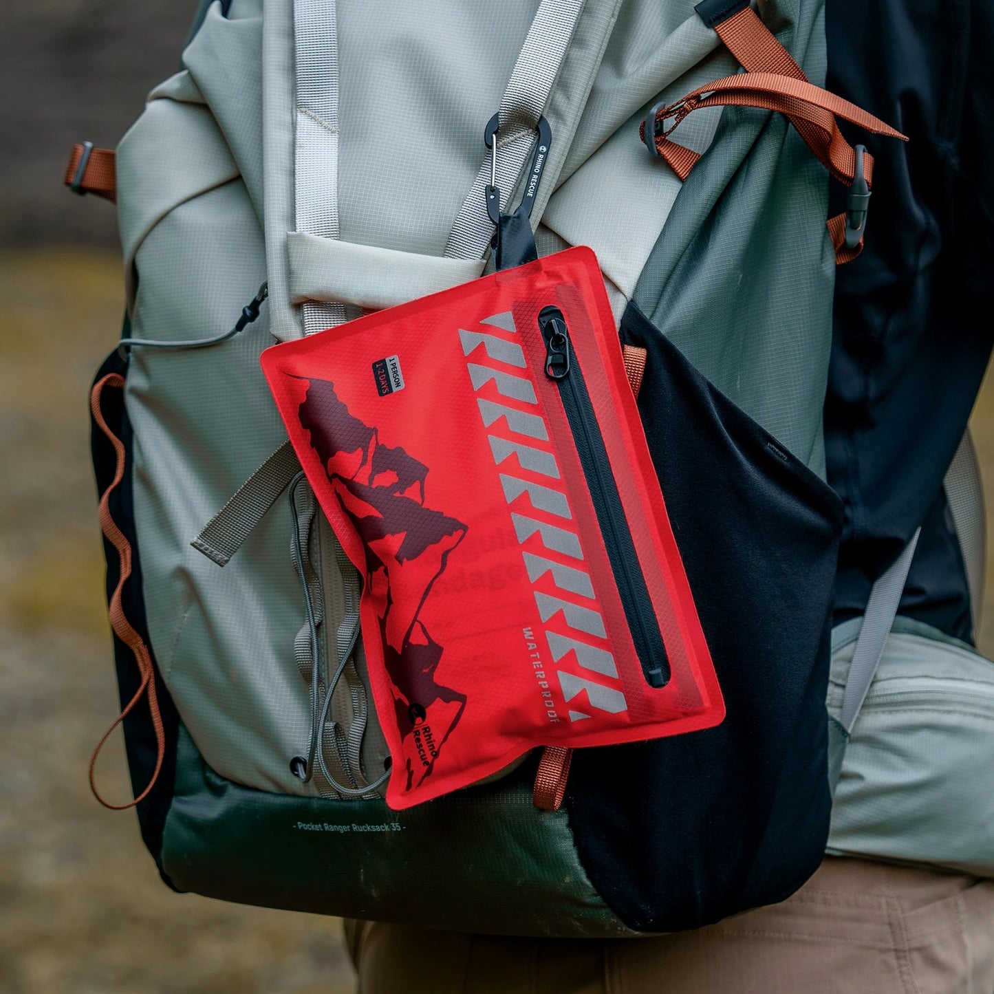 RHINO RESCUE – Compact first aid kit – Waterproof, ultralight & versatile for outdoor, travel, car & everyday use