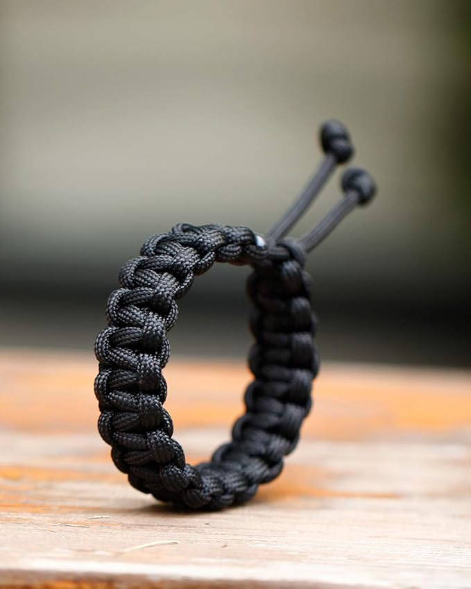 550 Paracord Bracelet – 5 Colors, Adjustable Outdoor Wristband