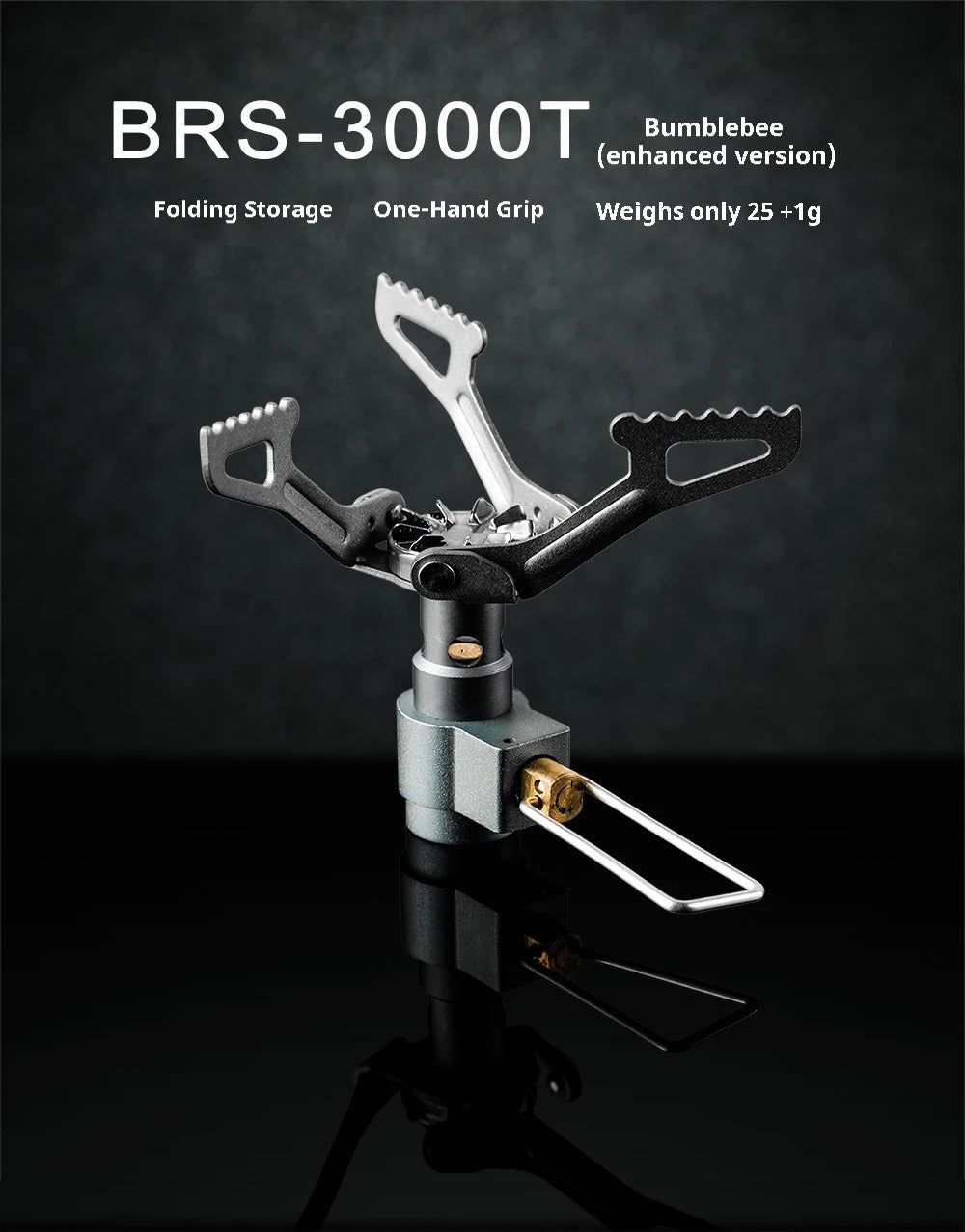BRS-3000T Ultralight Titanium Gas Stove – Mini Camping Burner for Survival, Backpacking & Bushcraft