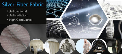 Silver Mesh Faraday Canopy – EMF Blocking Bed Shield for Restful Sleep