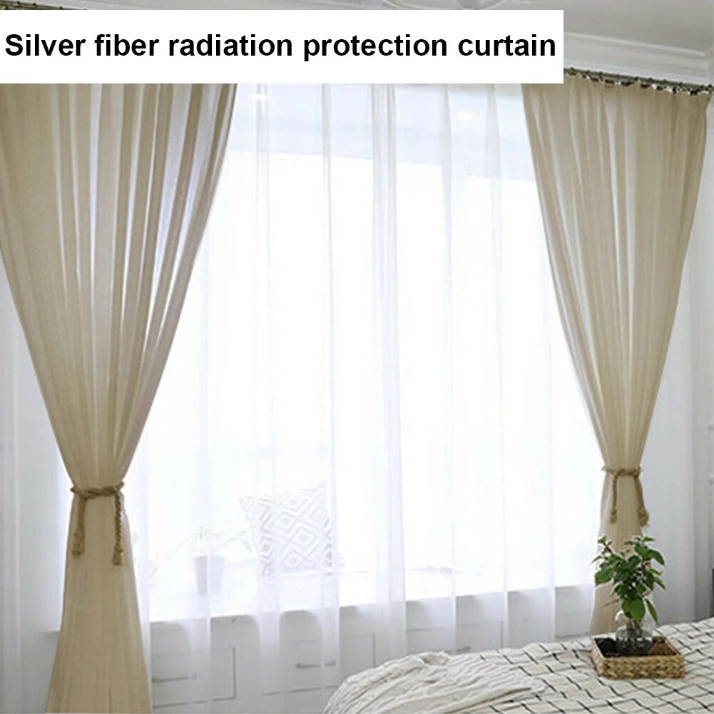 Silver Mesh Faraday Canopy – EMF Blocking Bed Shield for Restful Sleep