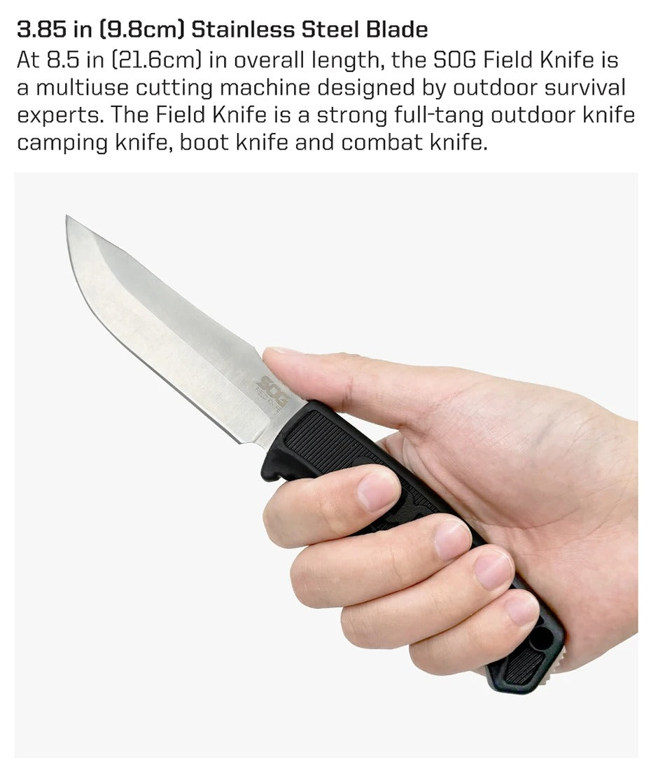 SOG FK1001-CP Field Knife – Rugged Fixed Blade for Survival & Bushcraft