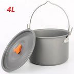 Aluminum Campfire Pot – Large-Capacity Hanging Cooking Pot