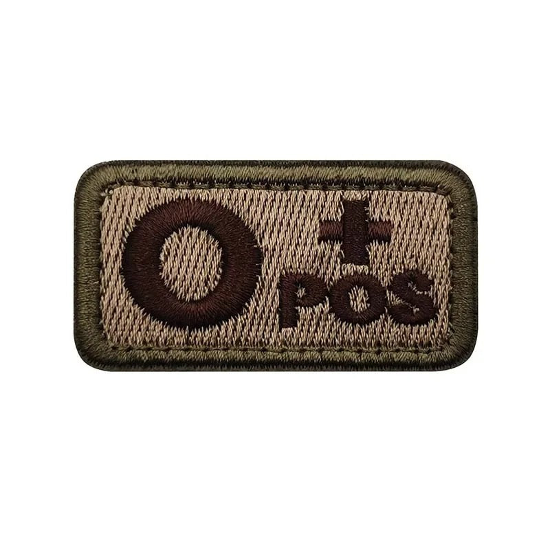 Tactical Blood Type Patch – 2.5×5cm Velcro ID Badge for Gear, Packs & Uniforms