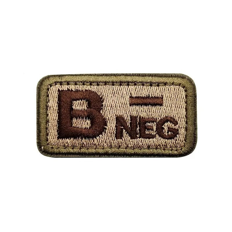 Tactical Blood Type Patch – 2.5×5cm Velcro ID Badge for Gear, Packs & Uniforms
