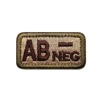 Tactical Blood Type Patch – 2.5×5cm Velcro ID Badge for Gear, Packs & Uniforms