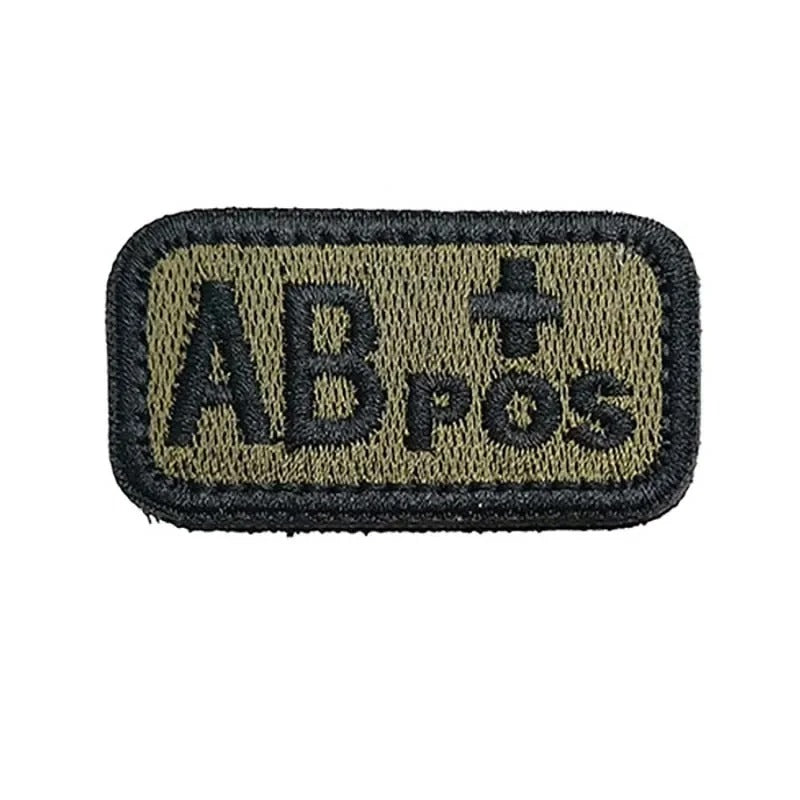 Tactical Blood Type Patch – 2.5×5cm Velcro ID Badge for Gear, Packs & Uniforms