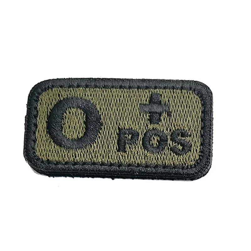 Tactical Blood Type Patch – 2.5×5cm Velcro ID Badge for Gear, Packs & Uniforms