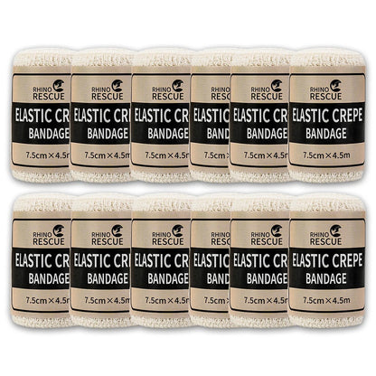 Rhino Elastic Crepe Bandage – First Aid & Emergency Compression Wrap