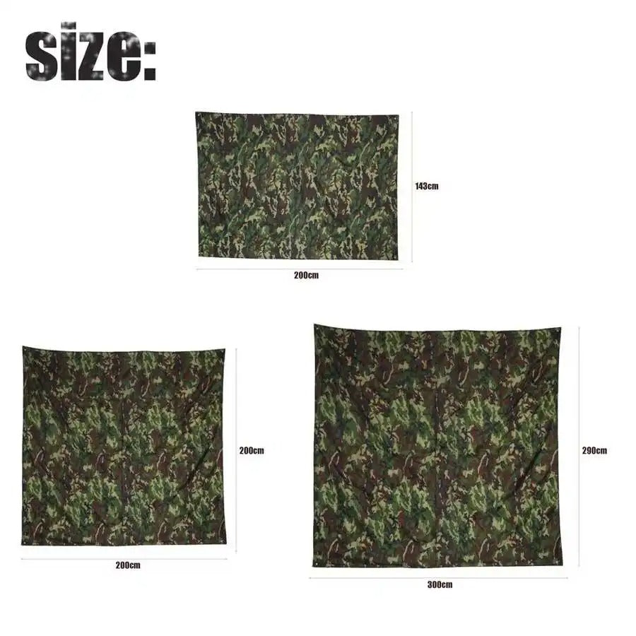 Camouflage Ultralight Camping Tarp – Waterproof Sun & Rain Shelter