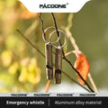 PACOONE Emergency Survival Whistle – Aluminum Alloy, Lightweight & Loud