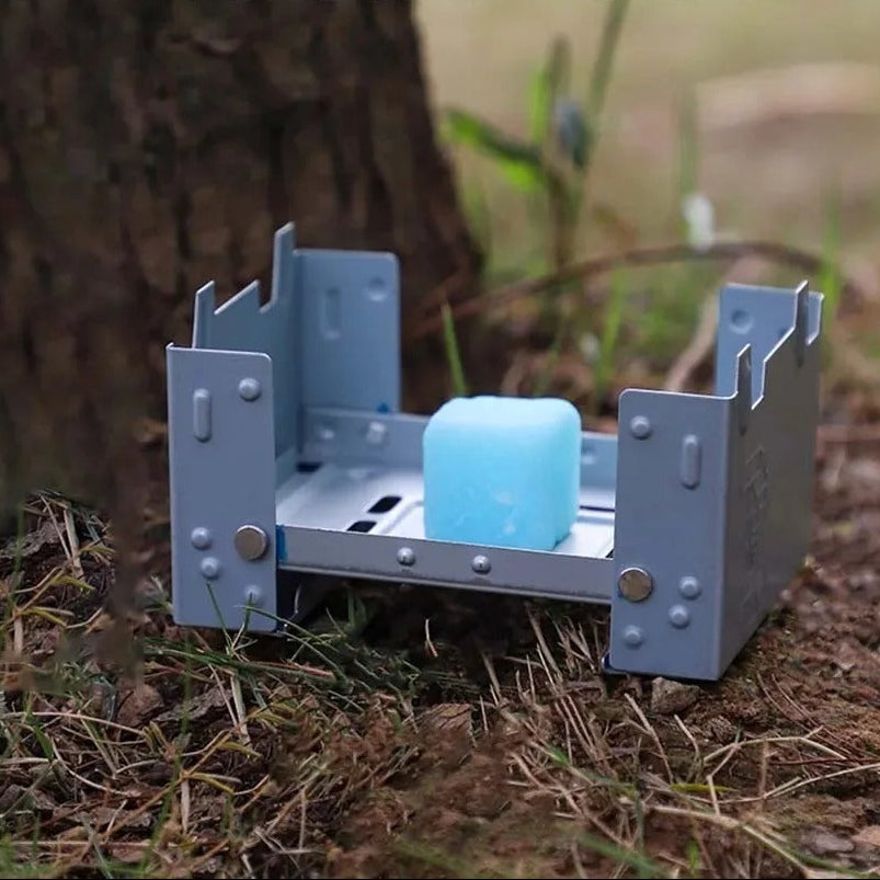 Compact Solid Fuel Camping Stove – Foldable, Lightweight Outdoor Cooker