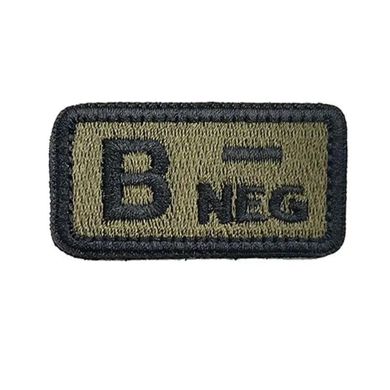 Tactical Blood Type Patch – 2.5×5cm Velcro ID Badge for Gear, Packs & Uniforms