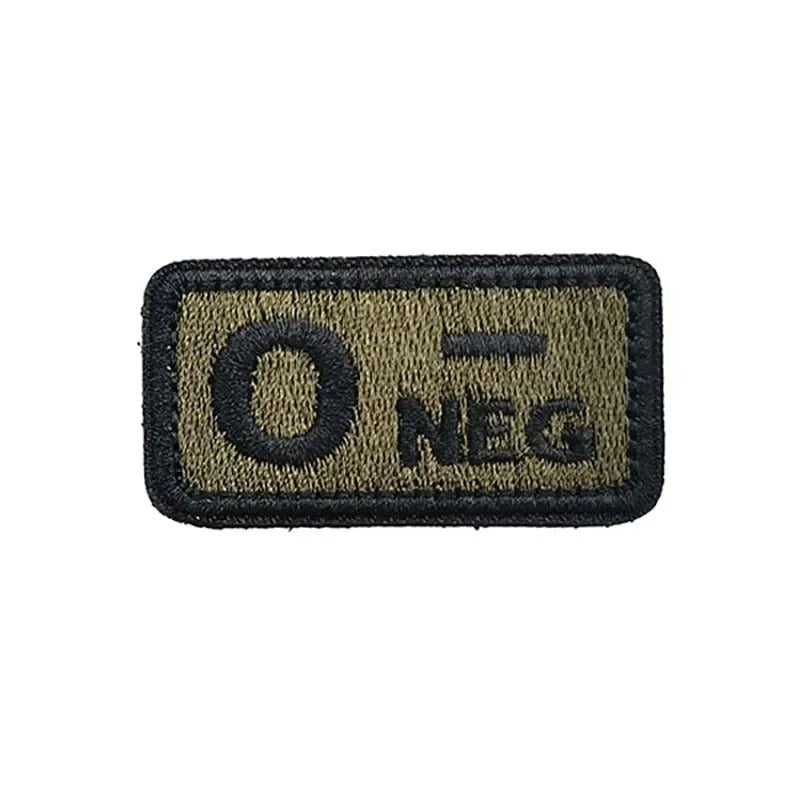 Tactical Blood Type Patch – 2.5×5cm Velcro ID Badge for Gear, Packs & Uniforms
