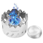 Complete Mini Alcohol Stove Kit – 100ml Ultralight Burner System with Windshield & Stand for Wilderness Cooking