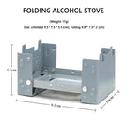 Compact Solid Fuel Camping Stove – Foldable, Lightweight Outdoor Cooker