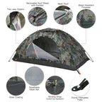 Tomshoo Ultralight Trekking Tent – Compact Shelter for 1–2 People