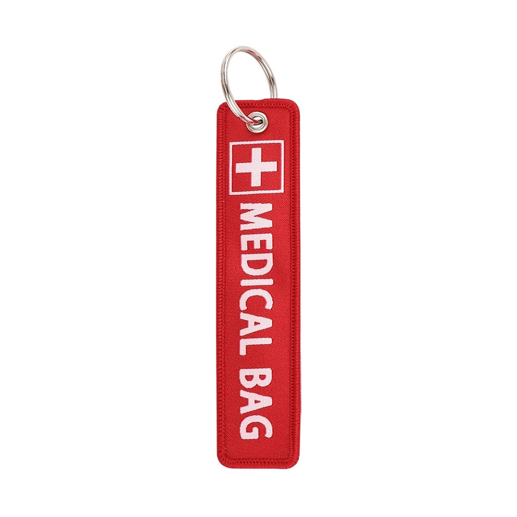 Medical Bag Embroidered Keychain – Tactical First Aid Identifier