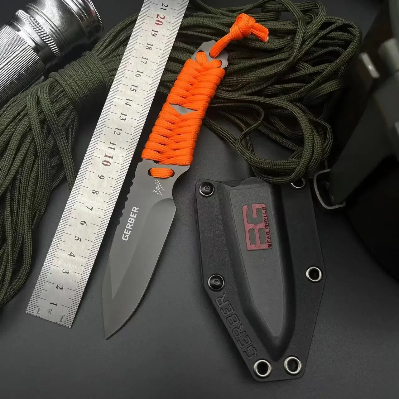 Gerber Paracord Knife – Compact Fixed Blade with Sheath