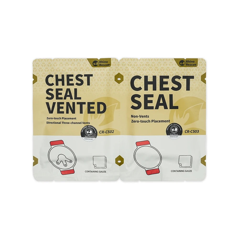 Rhino Rescue Chest Seals – 3-Vent or Non-Vent