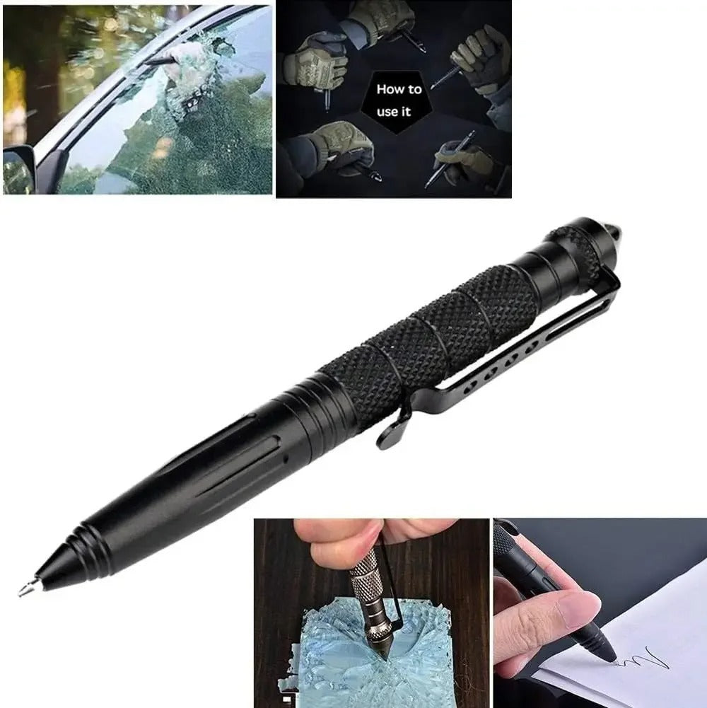 Tactical Self-Defense Pen – Glass Breaker & Writing Tool in Aviation-Grade Aluminum