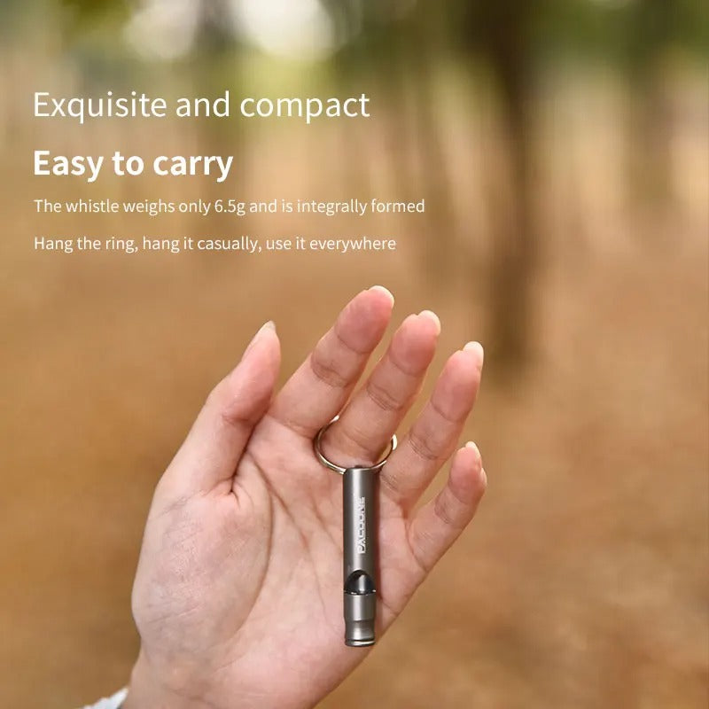 PACOONE Emergency Survival Whistle – Aluminum Alloy, Lightweight & Loud