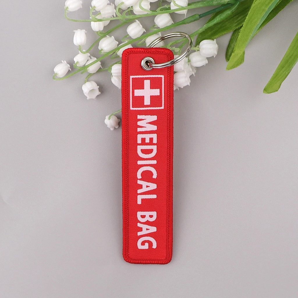 Medical Bag Embroidered Keychain – Tactical First Aid Identifier