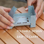 Compact Solid Fuel Camping Stove – Foldable, Lightweight Outdoor Cooker