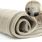 Silver Mesh Faraday Canopy – EMF Blocking Bed Shield for Restful Sleep