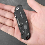 Folding Tactical Knife – Stainless Steel Blade, No-Lock Design