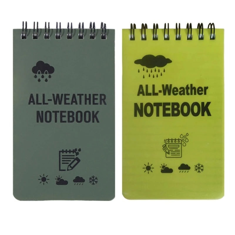 All-Weather Tactical Pocket Notebook – Waterproof Field Notes (7.6 × 12.7 cm)