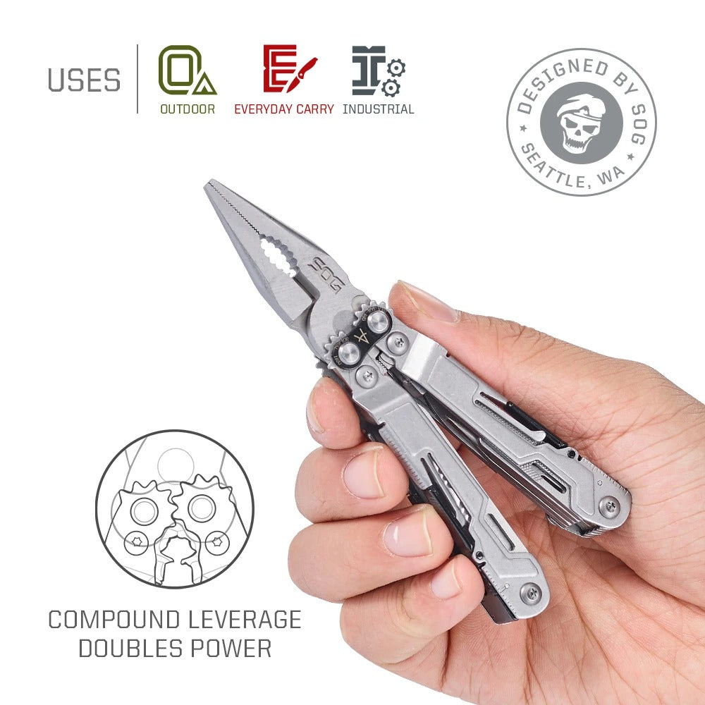 SOG PowerPint Mini – 18-in-1 Compact Multi-Tool for Outdoor & Everyday Carry