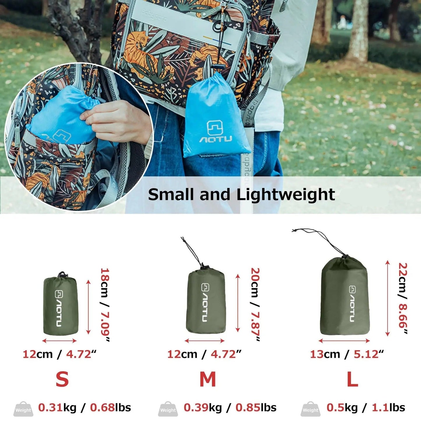 Waterproof Camping Tarp – 420D Oxford Cloth Rain Fly & Ground Mat