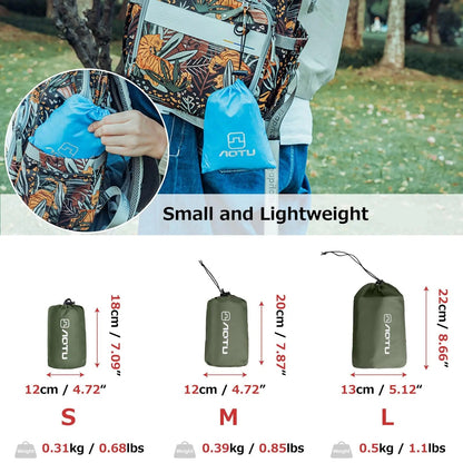 Waterproof Camping Tarp – 420D Oxford Cloth Rain Fly & Ground Mat