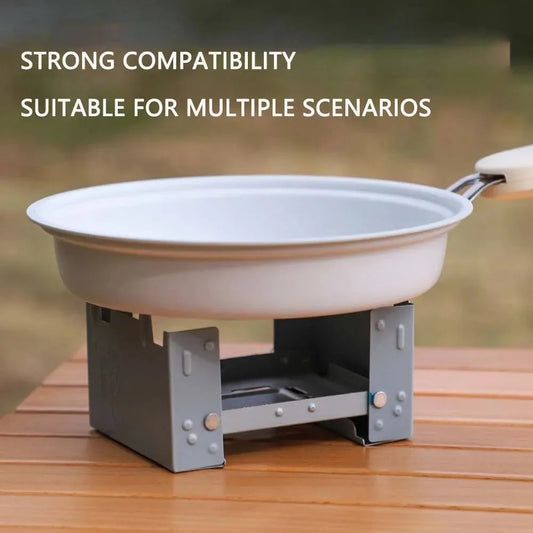 Compact Solid Fuel Camping Stove – Foldable, Lightweight Outdoor Cooker