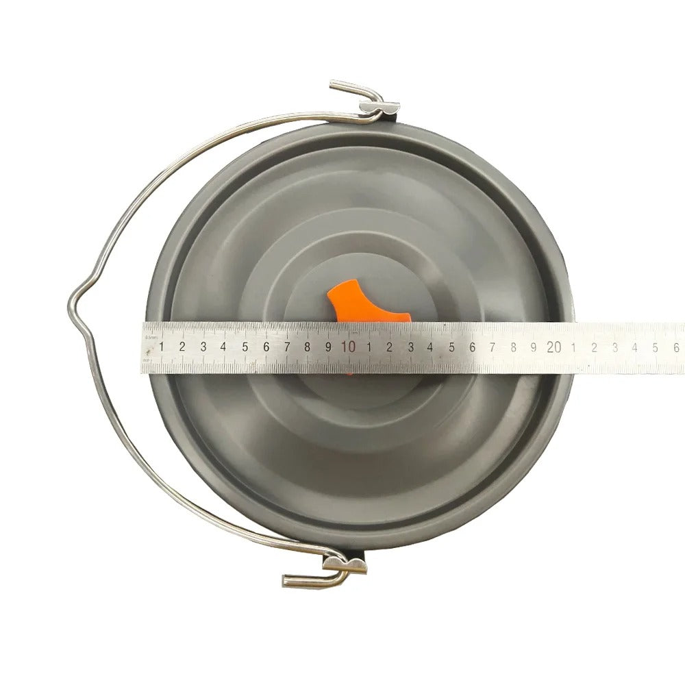 Aluminum Campfire Pot – Large-Capacity Hanging Cooking Pot