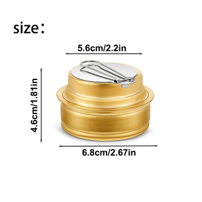 Professional Brass Alcohol Stove with Flame Control – Compact Spirit Burner for Camping, Bushcraft & Emergency Cooking