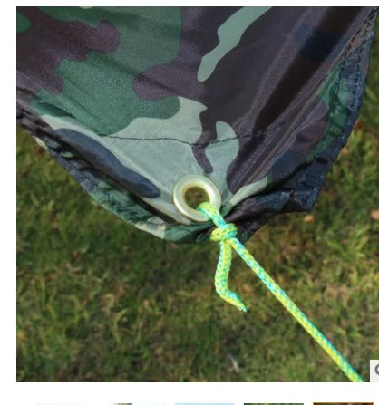 Camouflage Ultralight Camping Tarp – Waterproof Sun & Rain Shelter