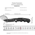 Folding Tactical Knife – Stainless Steel Blade, No-Lock Design