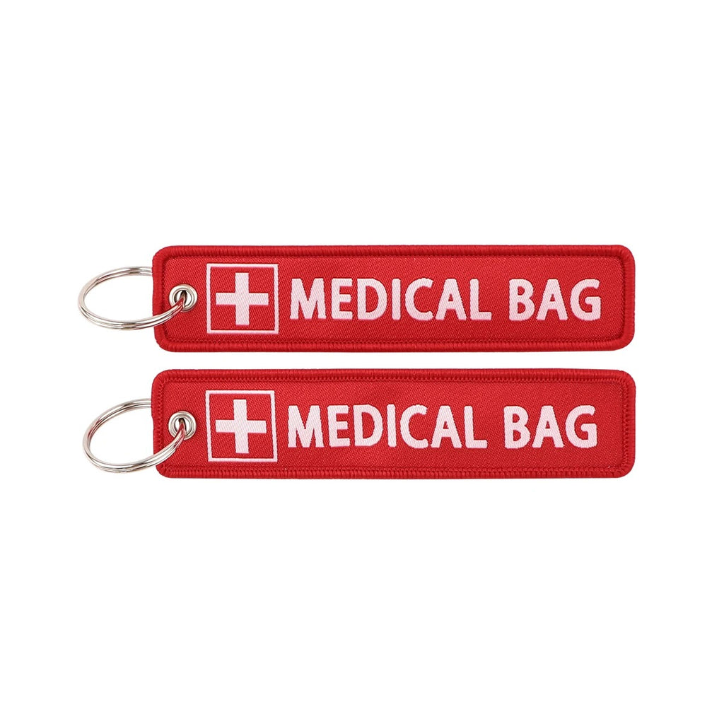 Medical Bag Embroidered Keychain – Tactical First Aid Identifier