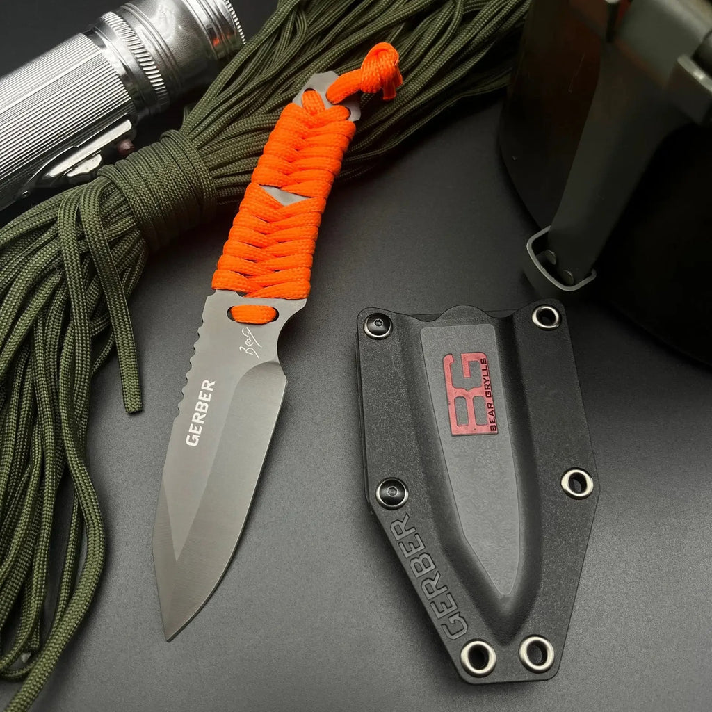 Gerber Paracord Knife – Compact Fixed Blade with Sheath