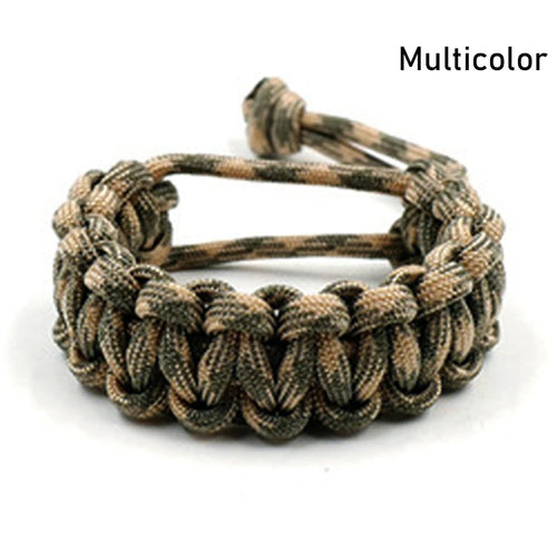 550 Paracord Bracelet – 5 Colors, Adjustable Outdoor Wristband