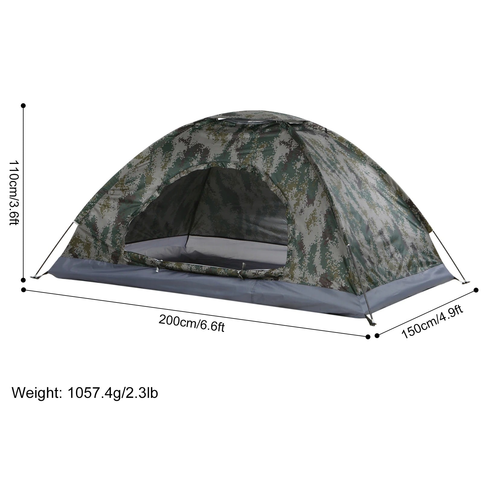 Tomshoo Ultralight Trekking Tent – Compact Shelter for 1–2 People