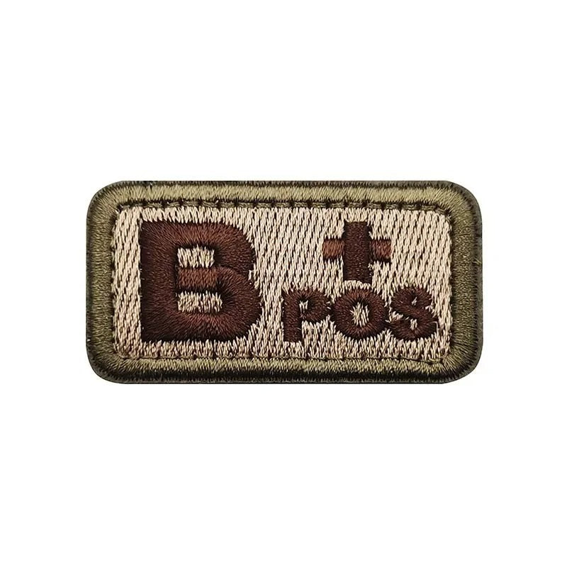 Tactical Blood Type Patch – 2.5×5cm Velcro ID Badge for Gear, Packs & Uniforms